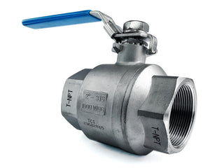 2" FNPT BALL VALVE, T316 S/SG2, Full Port, 1000 psi WOG