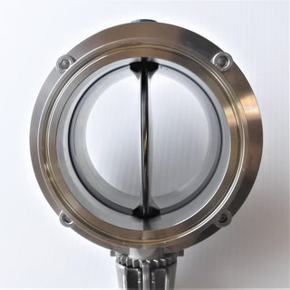 4" BUTTERFLY VALVE T/C w/ STAINLESS STEEL HANDLE